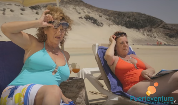 Fotograma del spot del Patronato de Turismo de Fuerteventura para captar turismo en la campaña de verano de 2017
